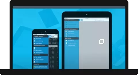 examples of Reflection Mobile screens on the phone and tablet