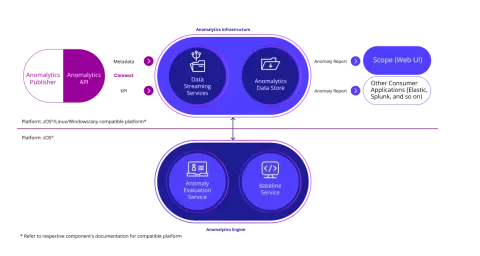 Diagram of Anomalytics infrastructure