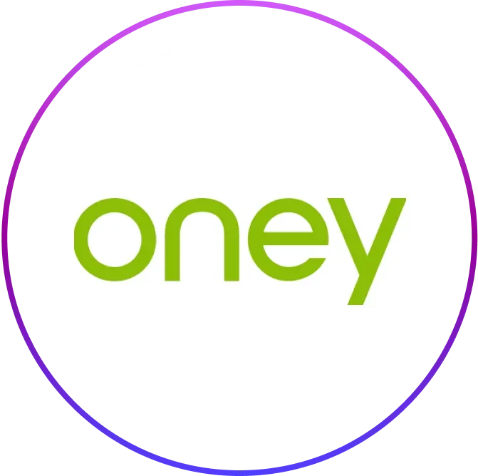 Oney logo in light green lowercase letters on a white background.