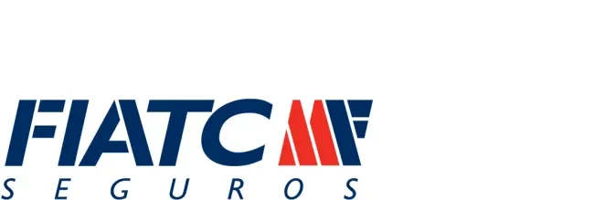 FIATC Seguros logo in blue text with red and blue stylized graphic on the right.
